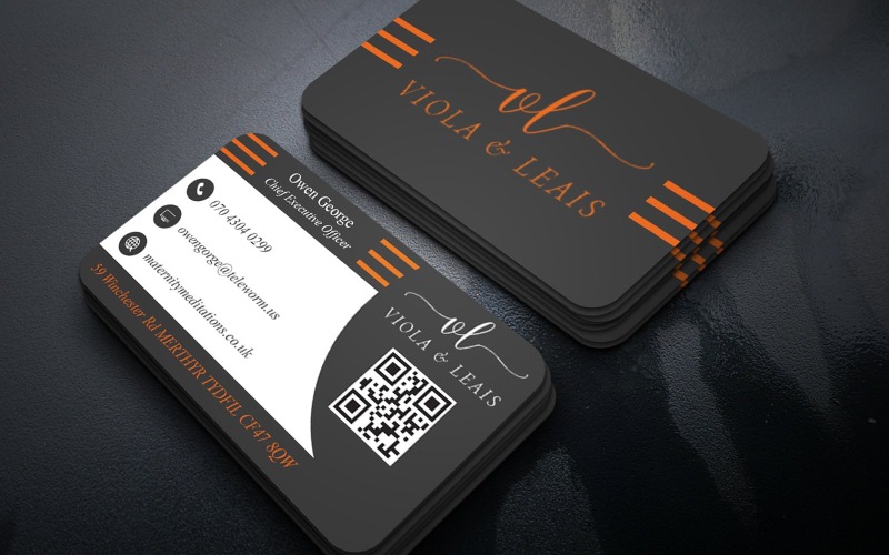 Klasszikus többcélú névjegykártya | Photoshop PSD sablon
