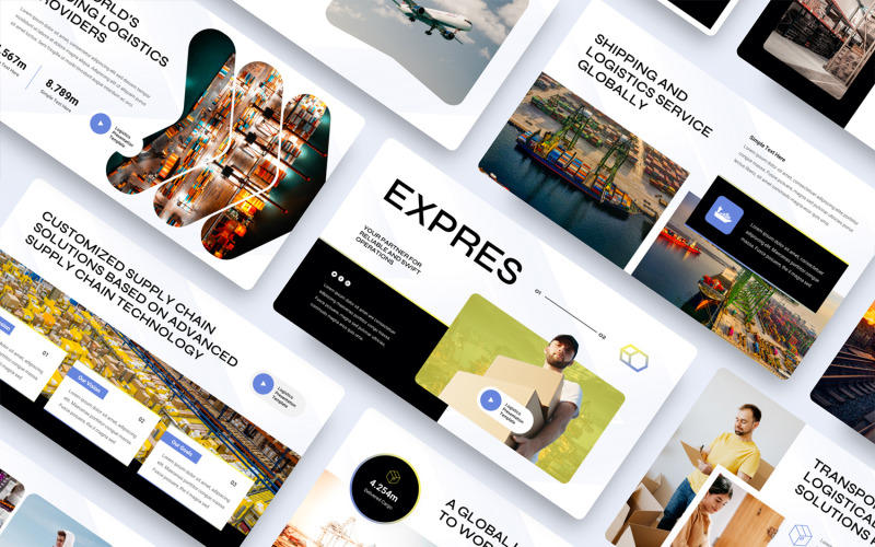 Expres - 物流 Google 幻灯片模板