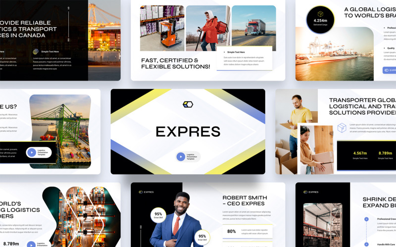 Expres - Modello di presentazione sulla logistica