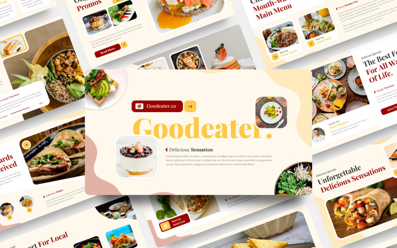 Goodeater - Modello PowerPoint per la presentazione di cibo