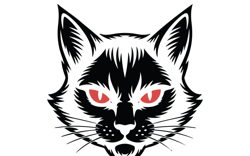 En vektorillustration av en katt