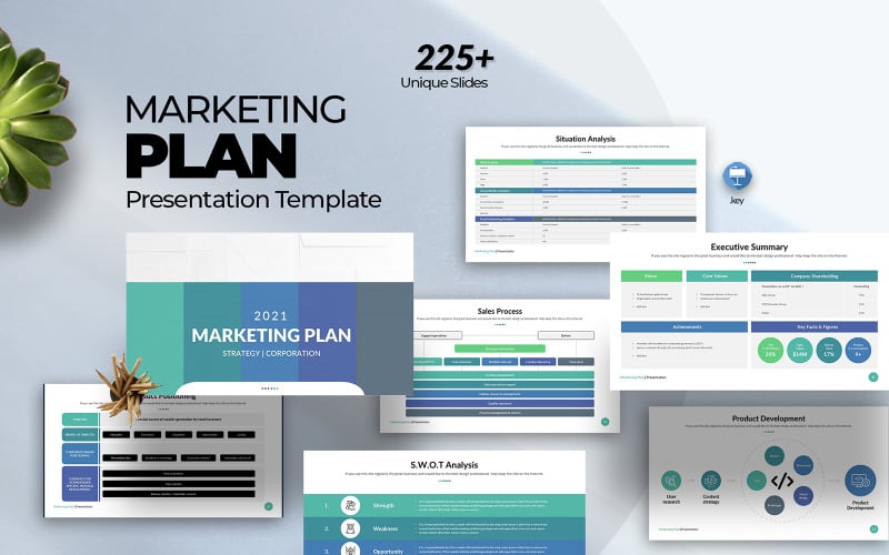 Modello di presentazione del piano di marketing