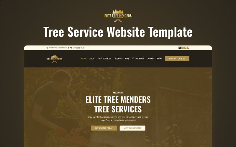 Elite Tree Menders – 树木服务 Elementor 模板