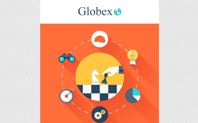 бизнес и услуги отзывчивый шаблон информационного бюллетеня