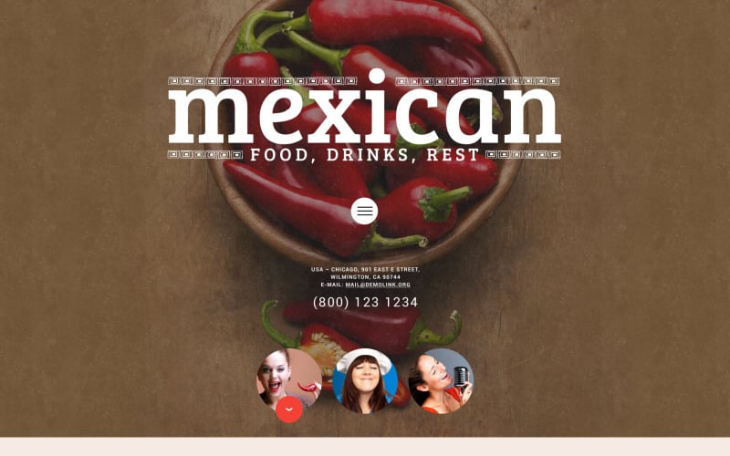 Mexican Food WordPress Theme