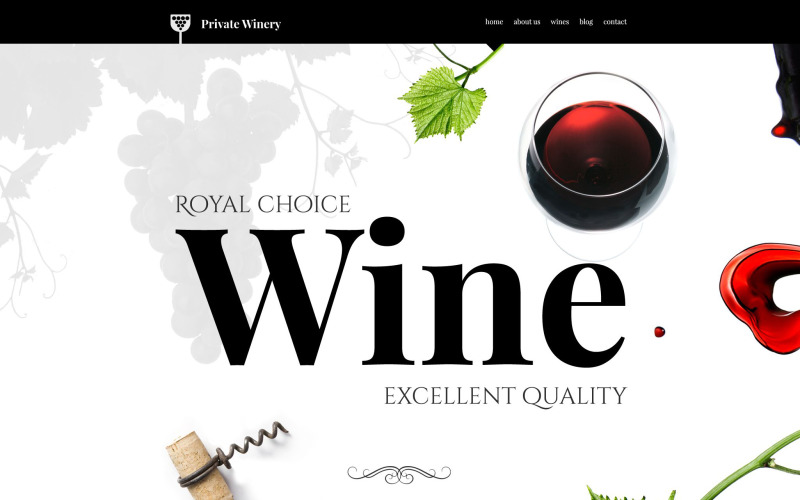 Prywatny motyw WordPress Winery