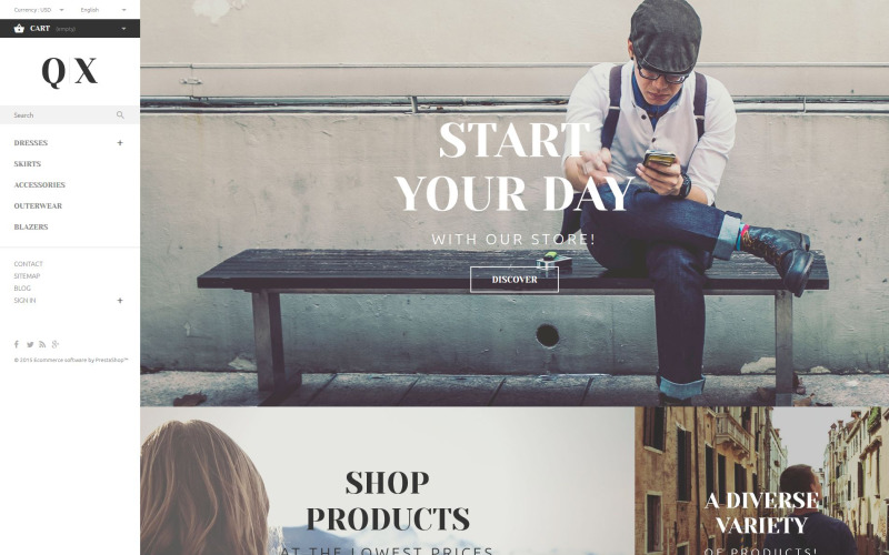 qx prestashop тема