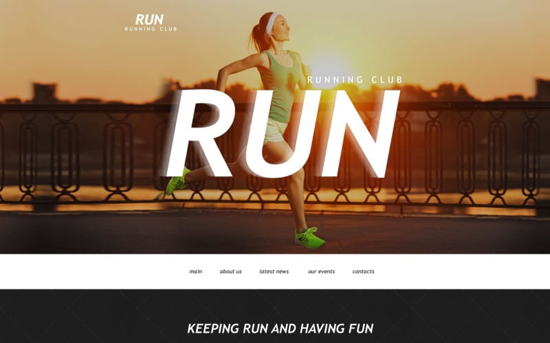 Running Muse Template