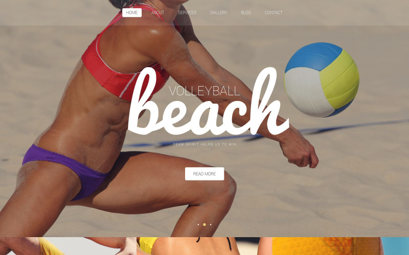 沙滩排球俱乐部WordPress主题