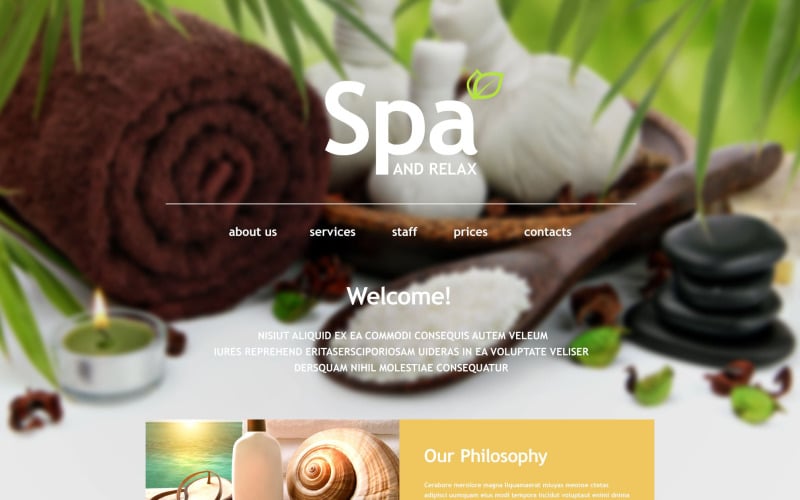 Spa Accessories Muse Template