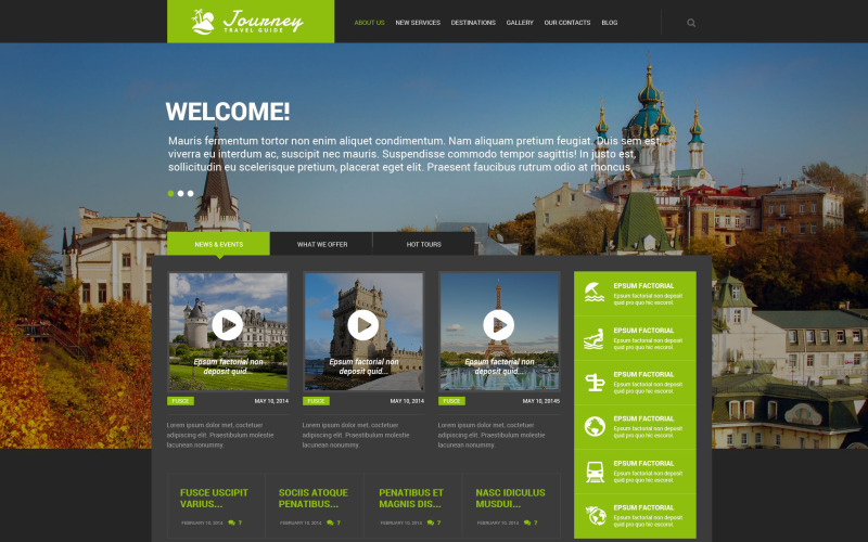 Útikalauz Reszponzív WordPress téma