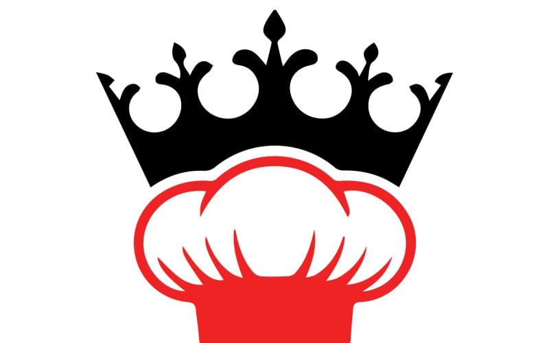 Een logo-ontwerp van een koksmuts