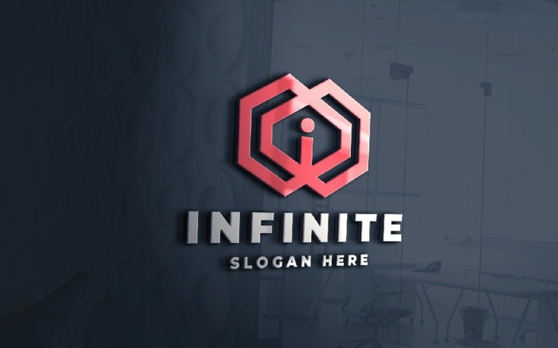 Modèle de logo Infinity Letter I