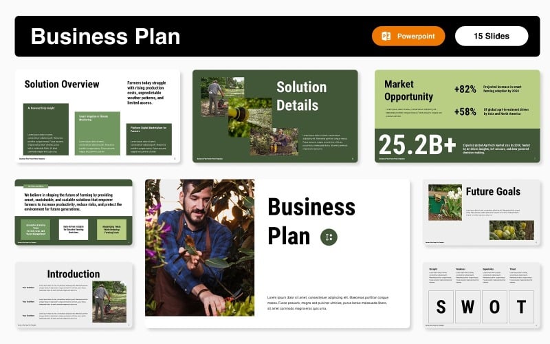 Garden Design PowerPoint Templates - PPT & PPTX Themes for Plant ...