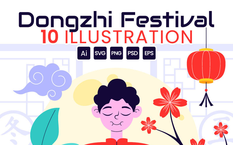 10 Illustrazione del festival Dongzhi