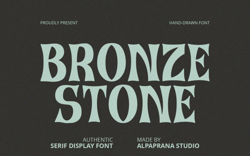 Bronze Stone - Serif Font