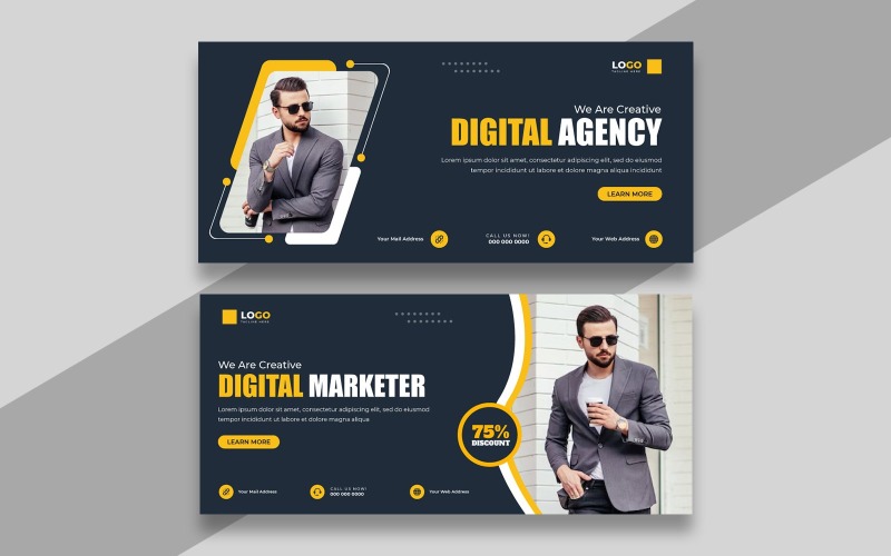Digital Marketing Facebook Cover Banner Ver-9