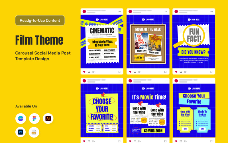 Film Storytelling Social Carousel