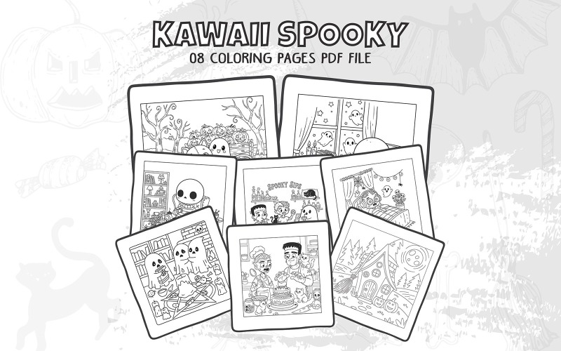 Cute Halloween Coloring Pages