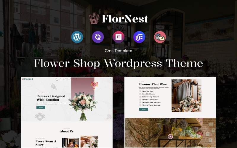 FlorNest - Tema WordPress per boutique di fiori e fioristi
