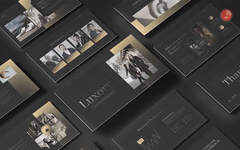 Luxoury - Modello di presentazione PowerPoint per marchi di lusso