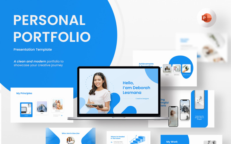 Myfolio – Szablon PowerPoint portfolio osobistego