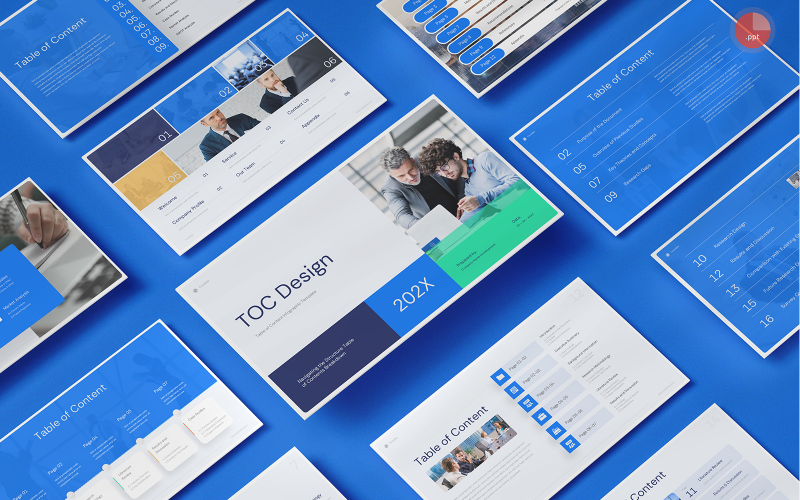 TocSlide - Table of Content PowerPoint Presentation Template