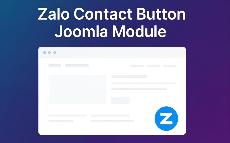 Zalo Kapcsolat gomb — Lebegő chat ingyenes modul Joomlához