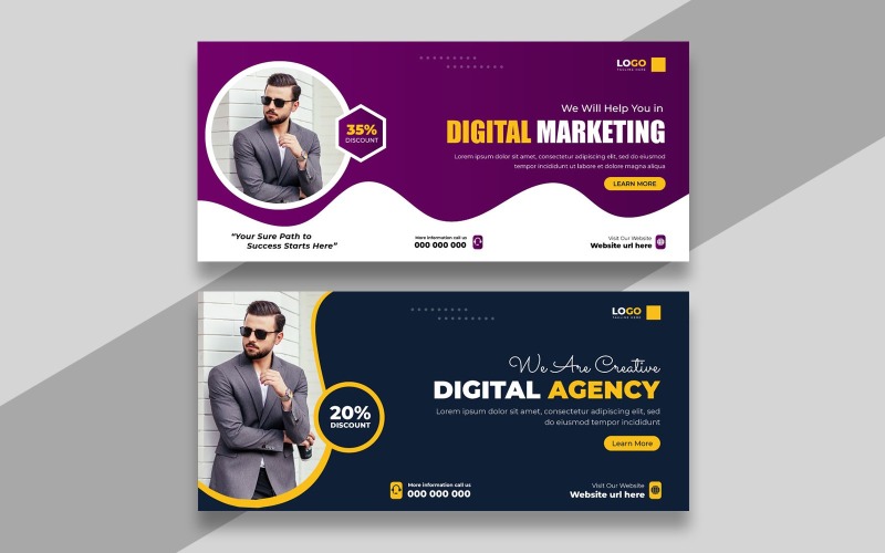 Digital Marketing Facebook Cover Banner Ver-25