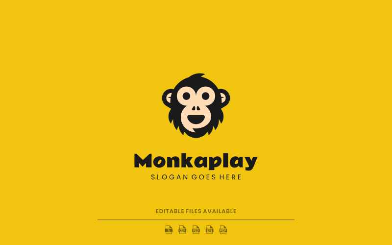 Mascot Monkey Logo Design