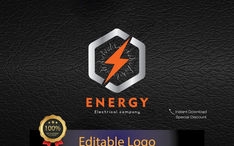 Elektrik Şirketi Logo Şablonu #547630 TemplateMonster - Main Image