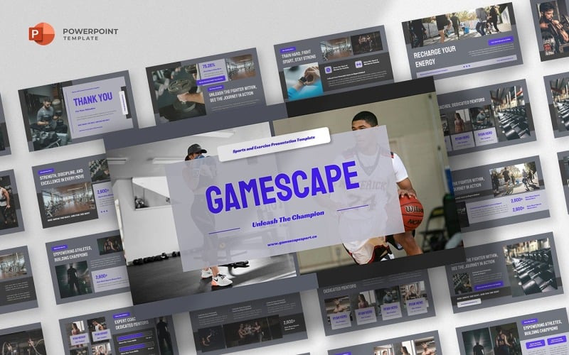 Gamescape - Modello di PowerPoint per sport e fitness