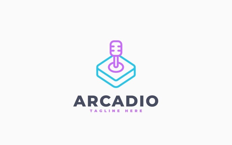 Modèle de conception de logo Arcade Talk