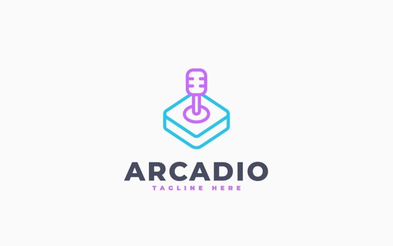 Projekt szablonu logo Arcade Talk
