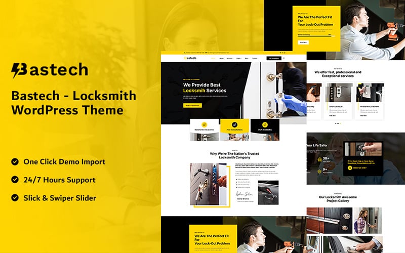 Bastech - Locksmith WordPress Theme