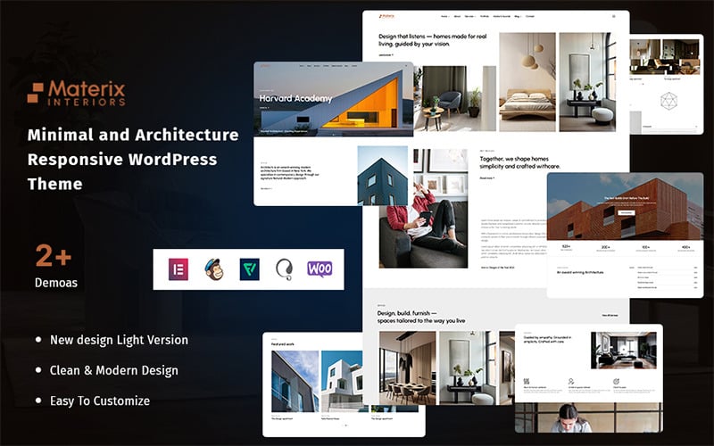 Materix – Minimal ve Mimariye Duyarlı WordPress Teması