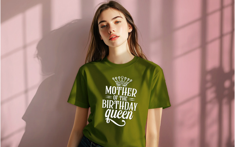 Mother Of The Birthday Queen T Shirt Design Digital Download Birthday Party Graphic