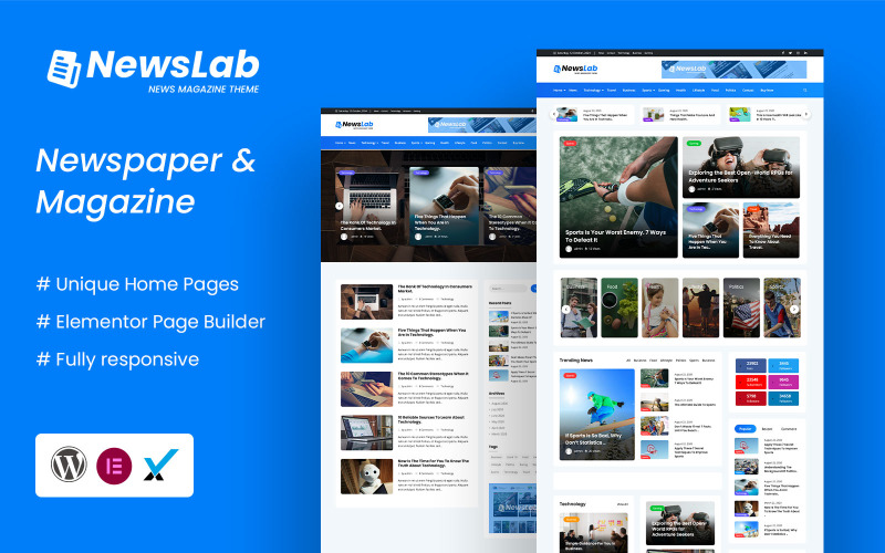NewsLab - Professional Magazine & Newspaper WordPress Theme