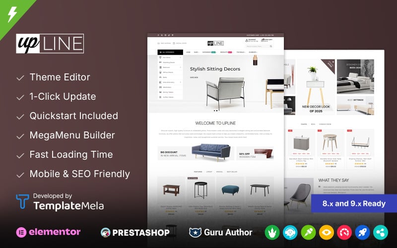 Upline - Furniture and Home Decor Store Prestashop Theme