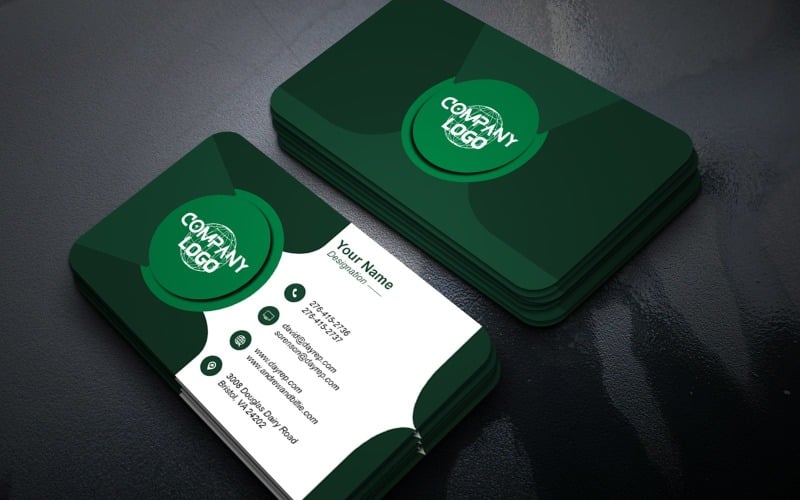 Elegant Simple Business Card Template for Branding