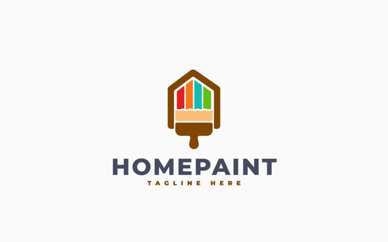 House Paint Logo Template Design