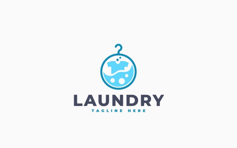 Laundry Logo Template Design