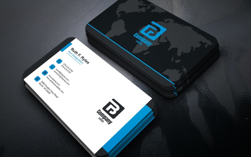 Modern Corporate Business Card Editable