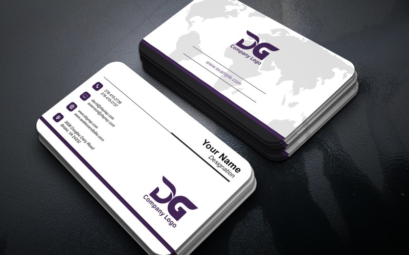 Modern Simple Business Card Template for Professionals