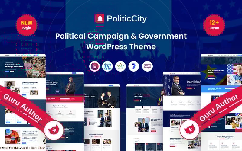 Politic City – Tema WordPress per campagne politiche e governo