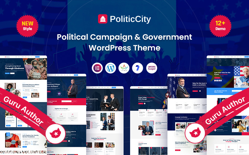 Politic City – WordPress šablona pro politické kampaně a vládu