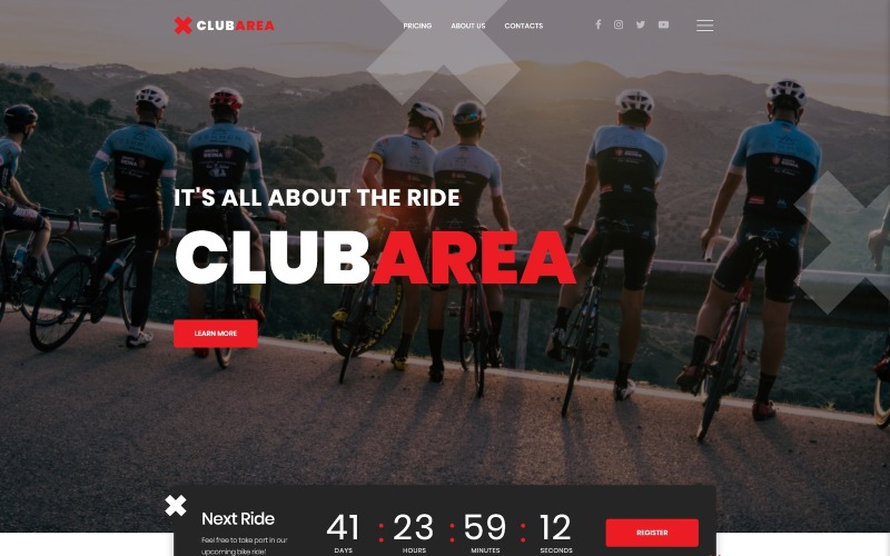 Clubarea - Creatieve HTML-websitesjabloon met meerdere pagina's