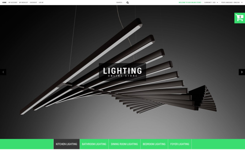 Lighting Online Store PrestaShop Theme