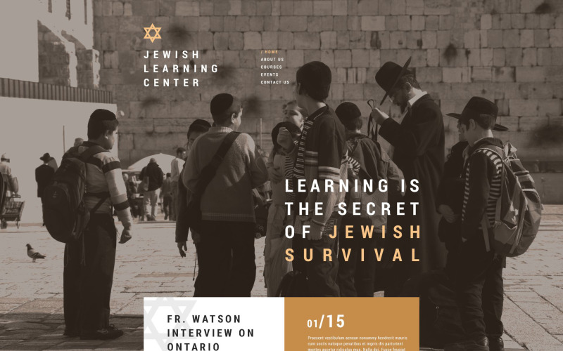 Website sjabloon Joodse school