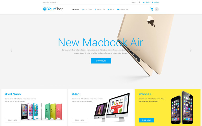 шаблон yourshop virtuemart